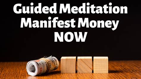 youtube manifest money|guided meditation for manifesting money.